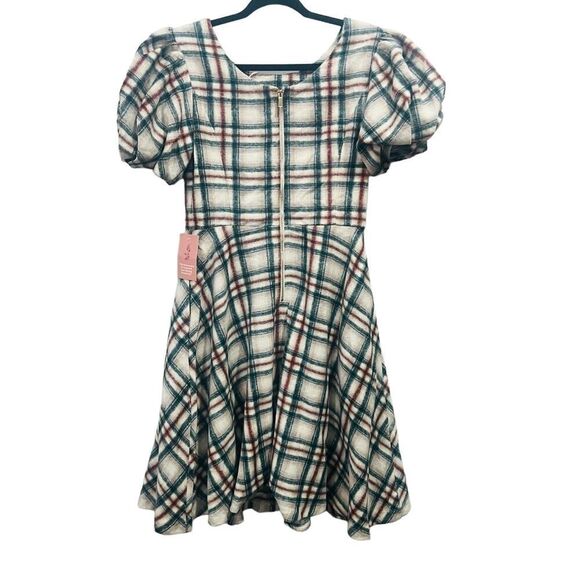 Ivy City Co. Molly Plaid Flair Dress size medium NWT - Picture 7 of 14